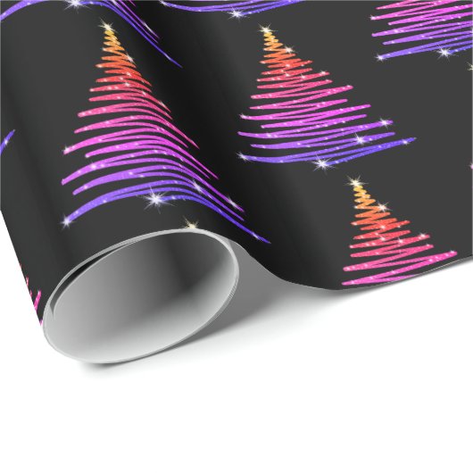 Cadeau Papier de Noël - Oh Arbre de Noël (Coin rond)
