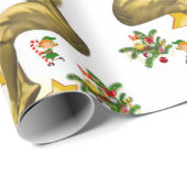 Cadeau Papier de Noël Père Noël Angels (Coin rond)