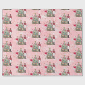 Cadeau Papier de Noël rose Ballerina (Plat)