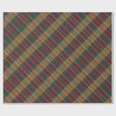 Cadeau Papier de Noël Rouge Or Et Vert (Plat)