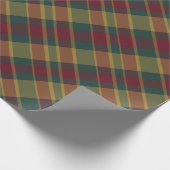 Cadeau Papier de Noël Rouge Or Et Vert (Coin)