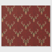 Cadeau Papier de Noël traditionnel/classique (Plat)