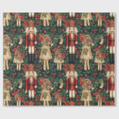 Cadeau Papier de Noël traditionnel/classique (Plat)