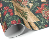 Cadeau Papier de Noël traditionnel/classique (Coin rond)