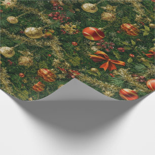 Cadeau Papier de Noël traditionnel/classique