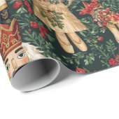 Cadeau Papier de Noël traditionnel/classique (Coin rond)