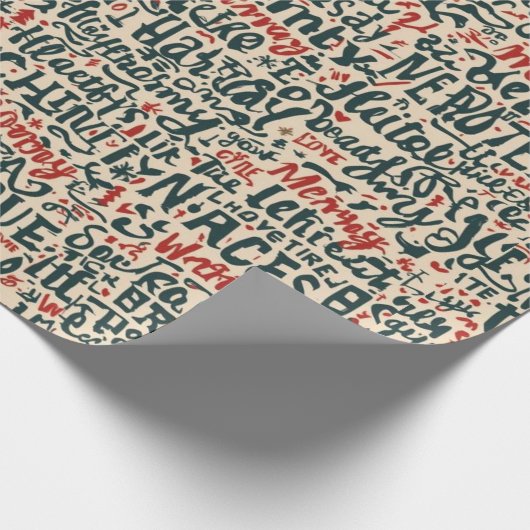 Cadeau Papier de Noël traditionnel/classique (Coin)