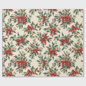 Cadeau Papier de Noël traditionnel/classique (Plat)