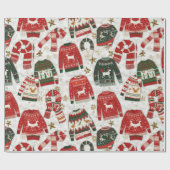 Cadeau Papier de Noël traditionnel/classique (Plat)