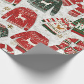 Cadeau Papier de Noël traditionnel/classique (Coin)