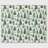 Cadeau Papier de Noël traditionnel/classique (Plat)