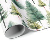 Cadeau Papier de Noël traditionnel/classique (Coin rond)