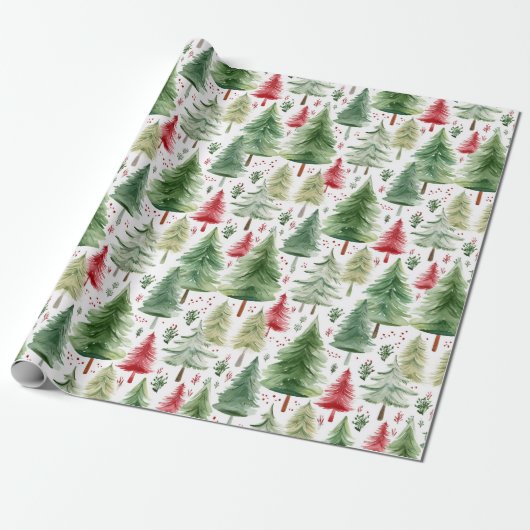 Cadeau Papier de Noël traditionnel/classique (Déroulé)