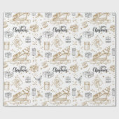 Cadeau Papier de Noël Vintage (Plat)