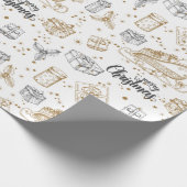 Cadeau Papier de Noël Vintage (Coin)