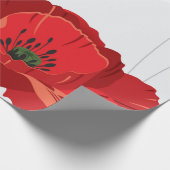 Cadeau Papier de pesage des fleurs rouges (Coin)