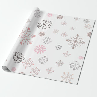Cadeau Papier de réchaudation de Noël rose