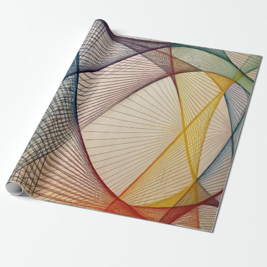 Cadeau Papier de recouvrement Abstrait géométrique (Déroulé)