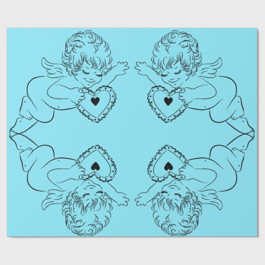 Cadeau Papier de recouvrement d'anges (Plat)
