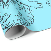 Cadeau Papier de recouvrement d'anges (Coin rond)