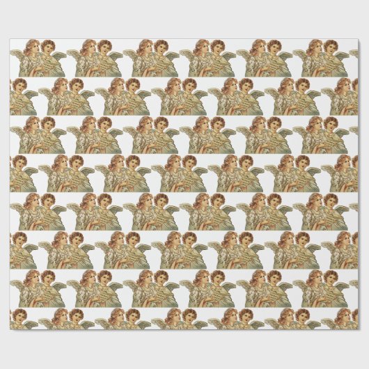 Cadeau Papier de recouvrement d'anges (Plat)