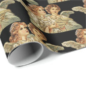 Cadeau Papier de recouvrement d'anges (Coin rond)