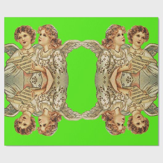 Cadeau Papier de recouvrement d'anges (Plat)