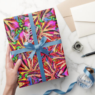 Cadeau Papier de recouvrement d'Angles de néon 3D