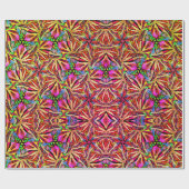 Cadeau Papier de recouvrement d'Angles de néon 3D (Plat)