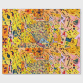 Cadeau Papier de recouvrement de collage Mah Jongg (Plat)