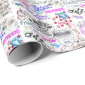 Cadeau Papier de recouvrement de collages Friends (Coin rond)