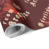 Cadeau Papier de recouvrement de Krampus (Coin rond)