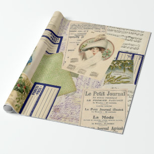 Cadeau Papier de recouvrement de la carte postale de Noë