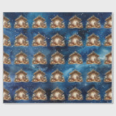 Cadeau Papier de recouvrement de la nativité (Plat)