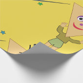 Cadeau Papier de recouvrement de la tête triangulaire