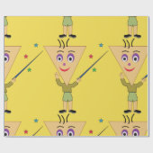 Cadeau Papier de recouvrement de la tête triangulaire (Plat)