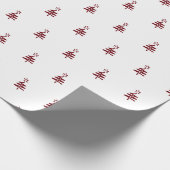 Cadeau Papier de recouvrement de petit arbre rouge (Coin)