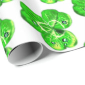 Cadeau Papier de recouvrement de trèfle (Coin rond)