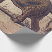 Cadeau Papier de recouvrement d'éléphants ou de découpage (Coin)