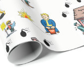 Cadeau Papier de recouvrement Déplacement (Coin rond)