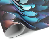 Cadeau Papier de recouvrement des échelles de dragon (Coin rond)