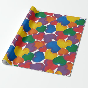 Cadeau Papier de recouvrement du coeur