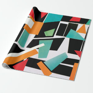 Cadeau Papier de recouvrement géométrique
