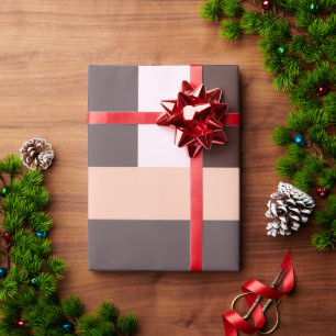 Cadeau Papier de recouvrement géométrique Mocha du désert