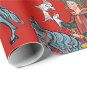 Cadeau Papier de recouvrement médiéval (Coin rond)