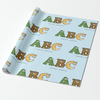 Cadeau Papier de recouvrement personnalisé par ordre alph