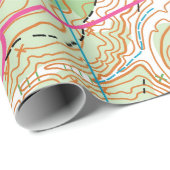 Cadeau Papier de recouvrement - Plan d'orientation (Coin rond)