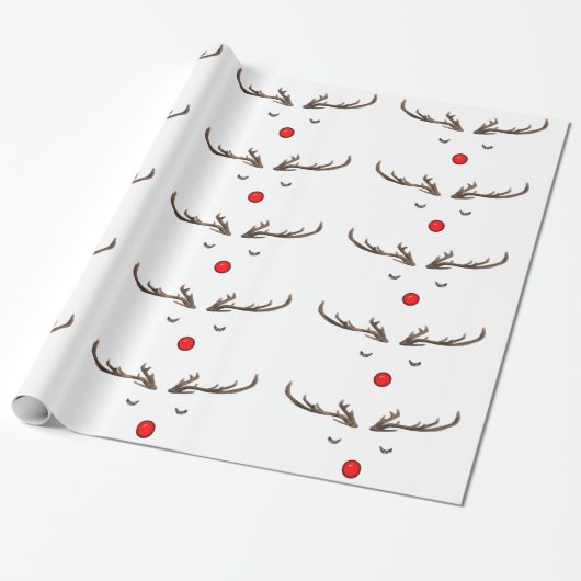 Cadeau Papier de recouvrement Rudolph (Déroulé)
