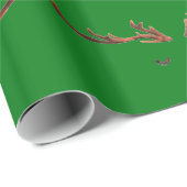 Cadeau Papier de recouvrement Rudolph 3 (Coin rond)