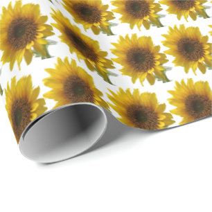Cadeau Papier de recouvrement Tournesol